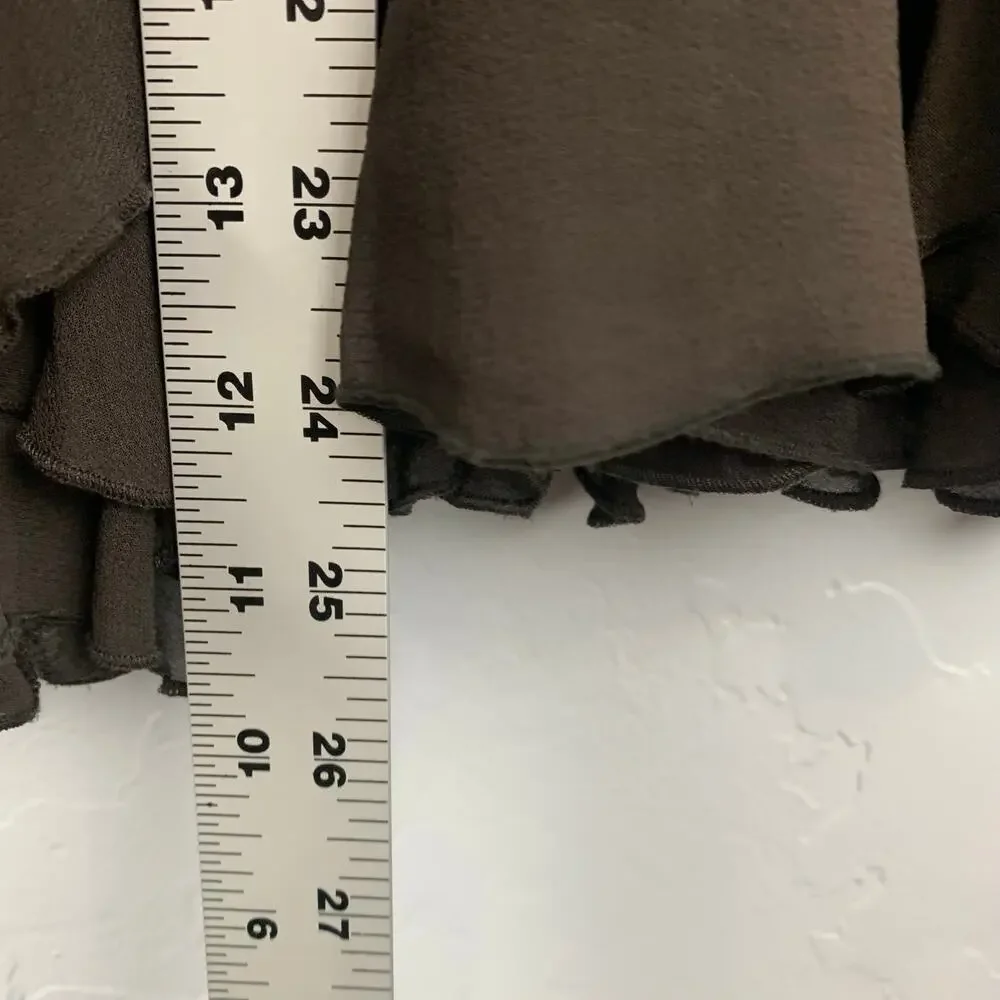 Etcetera 100% Silk Skirt Womens Size 14 Brown Fairy Wimsygoth